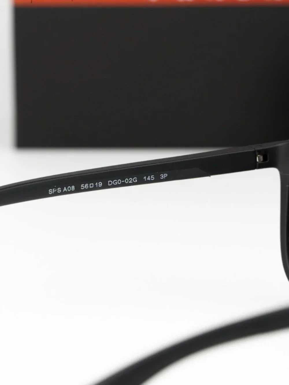 Prada Linea Rossa Women Sunglasses Black Grey Polarized Square PSA08S DG002G NEW